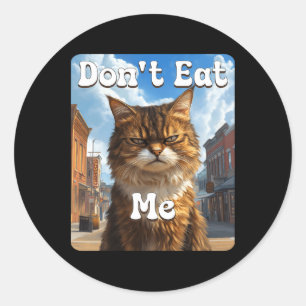Adesivo Sad Cat Resistance Não Coma-Me Advocacia