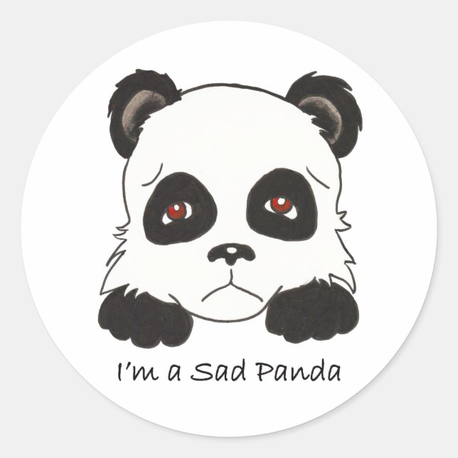 Adesivo Sad Panda (Frente)