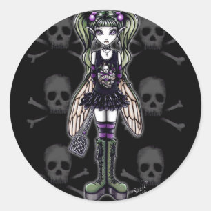 Adesivo "Sadie" Punk Faery Faery Crânio Stickers