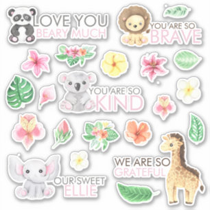 Adesivo Safari Animal Vinyl Stickers