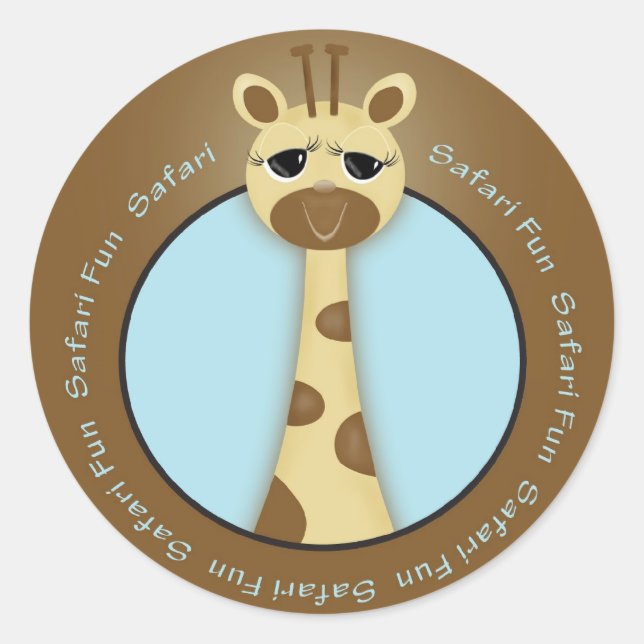 Adesivo Safari Giraffe Sticker (Frente)