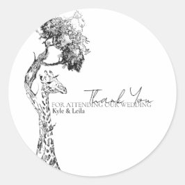 Adesivo Safari Giraffe Theme Sticker