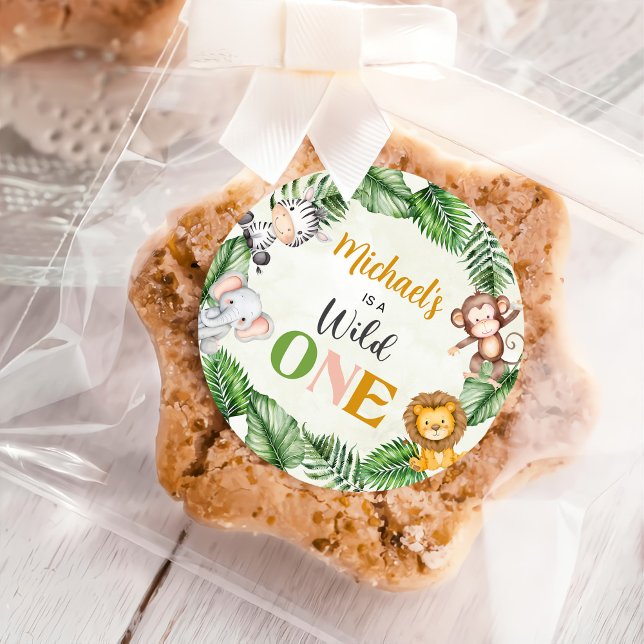 Adesivo Safari Wild One Birthday (Criador carregado)