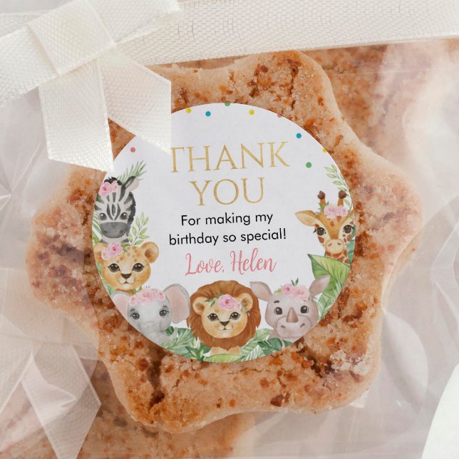 Adesivo Safari Wild One Birthday Sticker Labs (Criador carregado)