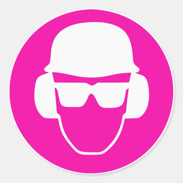 Adesivo #SafetyGirl marca merchandise (Frente)