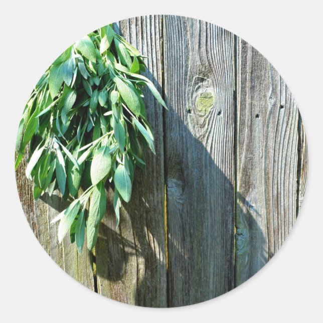 Adesivo Sage Barn-wood, recortada recentemente (Frente)