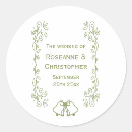 Adesivo Sage Bells Scrollwork Design