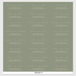 Adesivo Sage Green - Dourada Simples Morada Formal de Casa