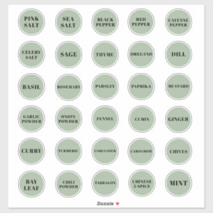 Adesivo Sage Green e Black Herb e Spice Labs
