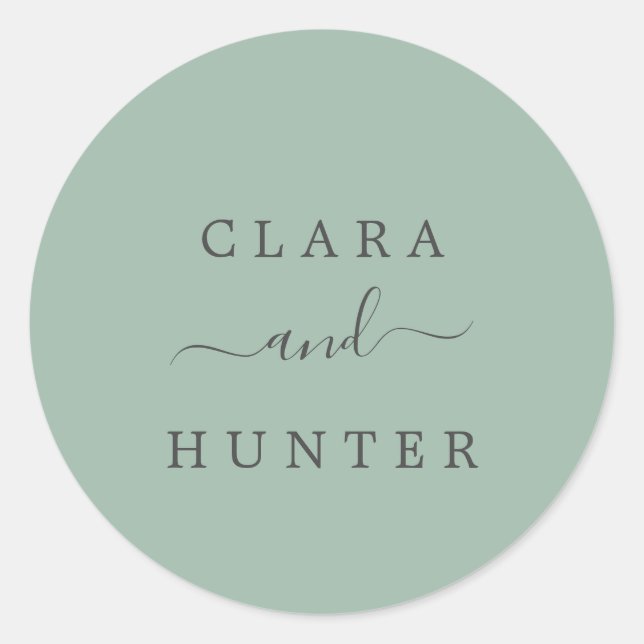 Adesivo Sage Green e Charcarbonus Envelope Seals (Frente)