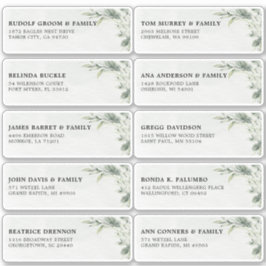 Adesivo Sage Green Eucalyptus, Nome do Convidado