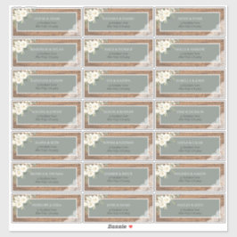 Adesivo Sage Green Eucalyptus White Floral Lace Rua