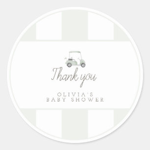 Adesivo Sage green golf carrinho de presentes