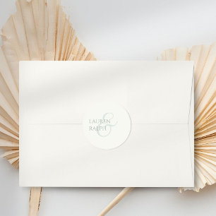 Adesivo Sage Green & Ivory Script Wedding