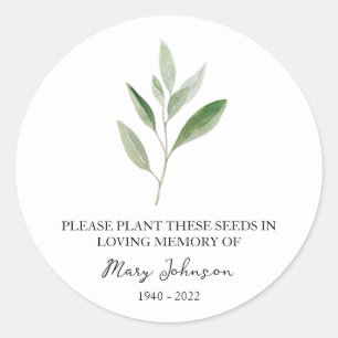 Adesivo Sage Memorial Funeral Seed Packet