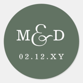Adesivo Sage Simple Modern Monographic Weding