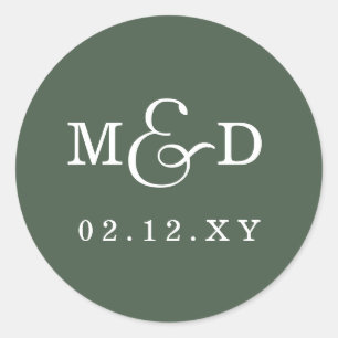 Adesivo Sage Simple Modern Monographic Weding