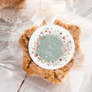 Adesivo Sage Wildflower Fairy Princess Birthday Tea Party