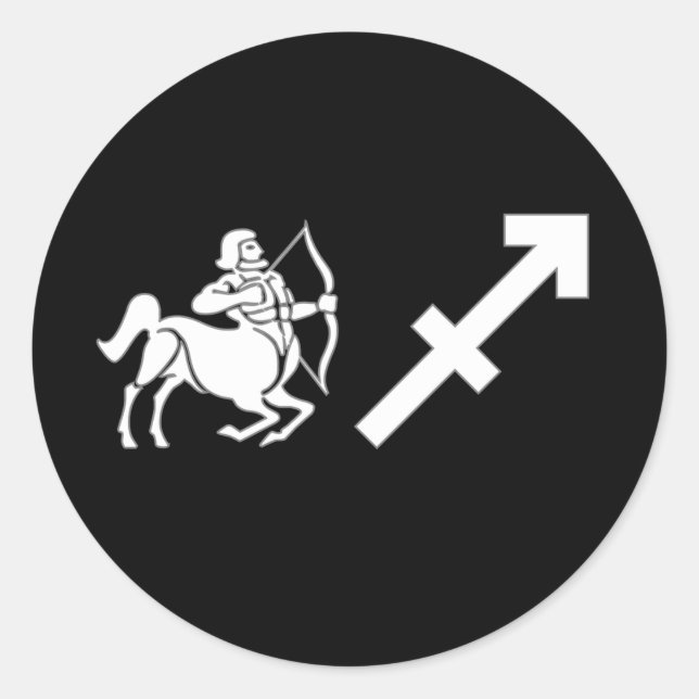 Adesivo Sagitário com Símbolo (Frente)