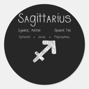 Adesivo Sagitário Horoscópio Astrologia - Sinal de Estre