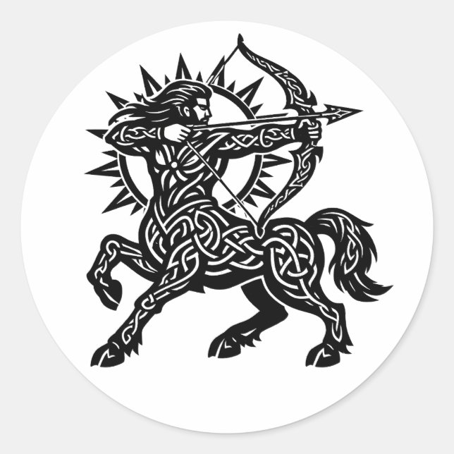 Adesivo Sagitário — O Arqueiro por BurnsInHell (Frente)