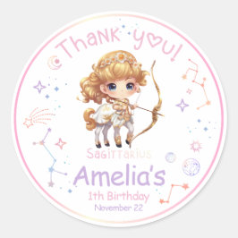 Adesivo Sagittarius Zodiac Aniversário