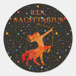 Adesivo Sagittarius zodiac moderno personalizado