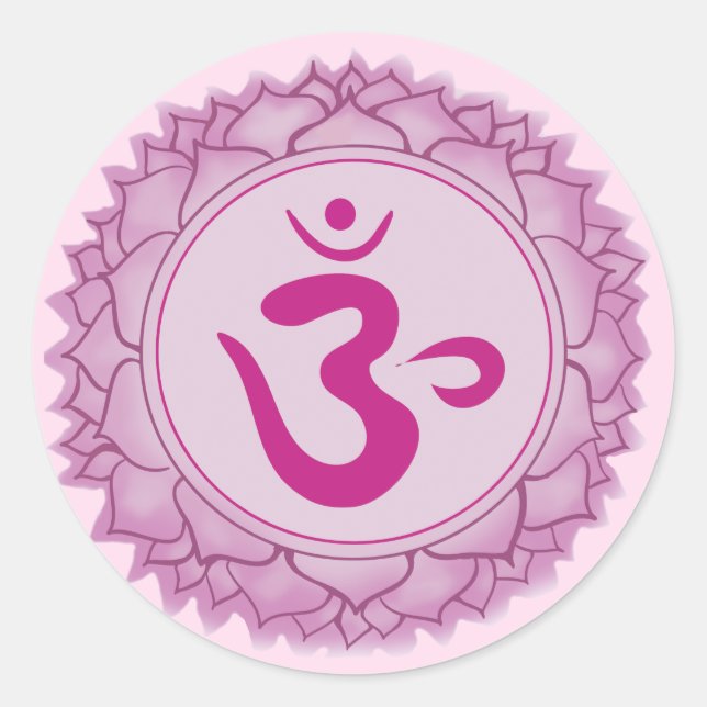 Adesivo Sahasrara ou coroa Chakra Sticker (Frente)