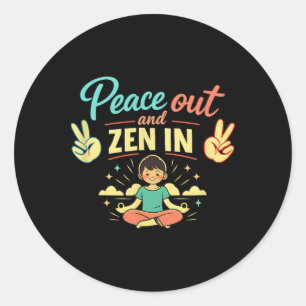 Adesivo Saia em Paz e Relaxe em Vibrações Zen Arte de Saúd