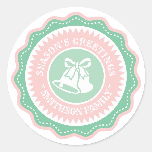 Adesivo SAÍDAS DE Mint Green e Pastel Pink (Frente)