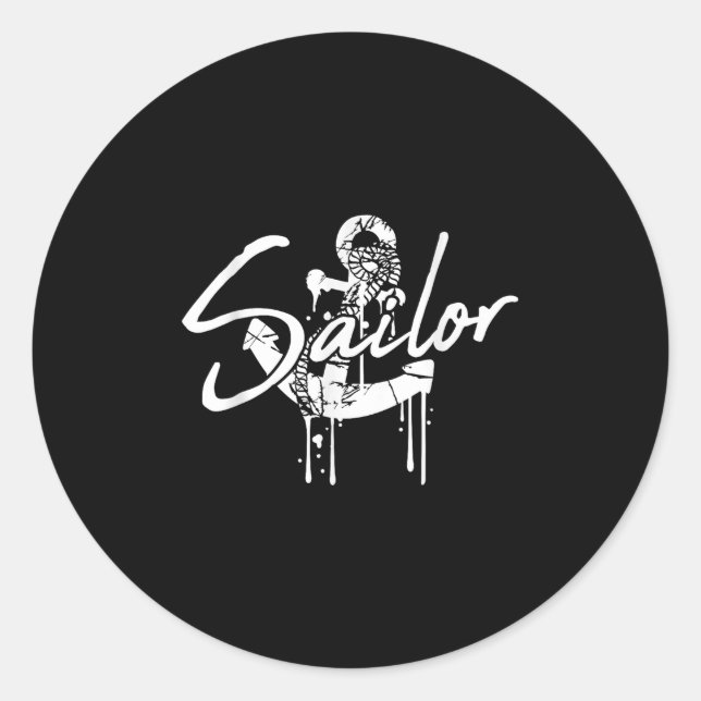 Adesivo Sailing Logo Symbol Square Sailboat Ship Captain C (Frente)