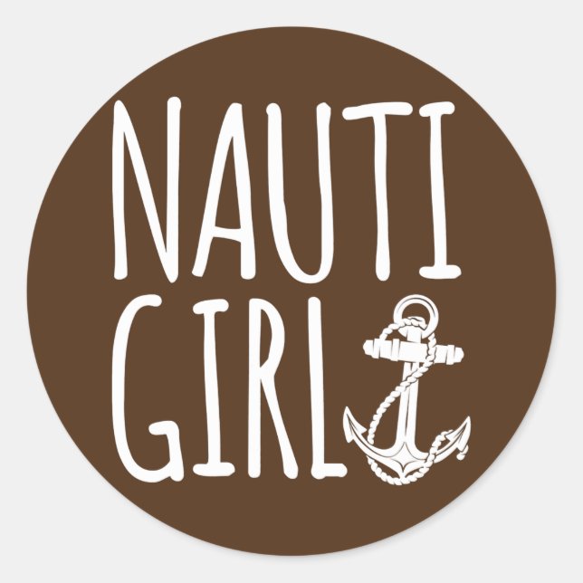 Adesivo Sailing Nauti Girl Boating  (Frente)