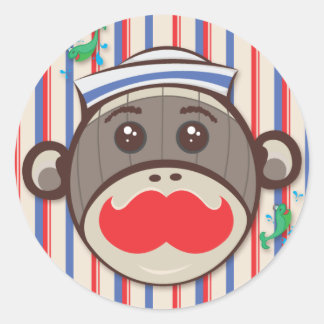 Adesivo Sailor Sock Monkey Stickers