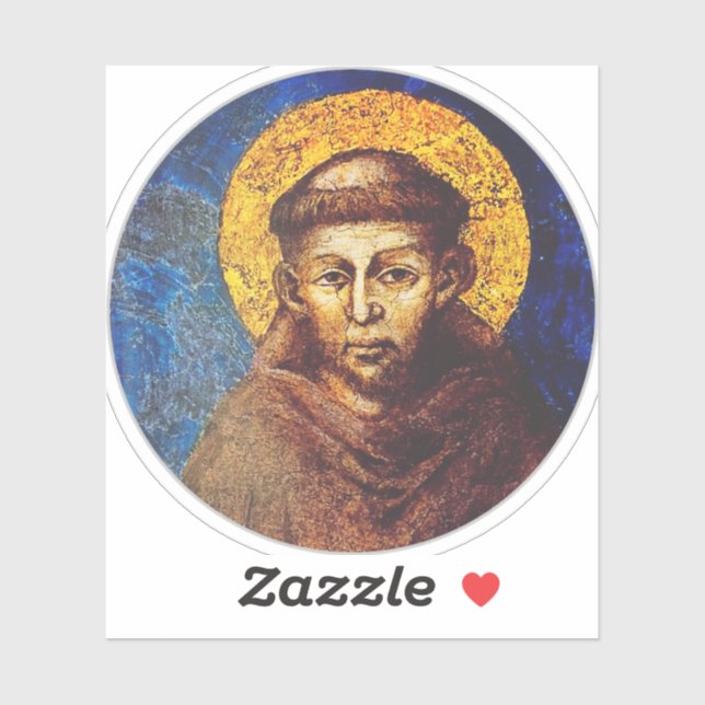 Adesivo Saint Francis of Assisi The Canticle of Creation (Folha)