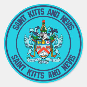 Adesivo Saint Kitts and Nevis Round Emblem