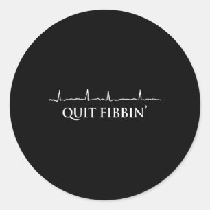 Adesivo Sair da Cardiologia Engraçada de Fibbin Cardiologi