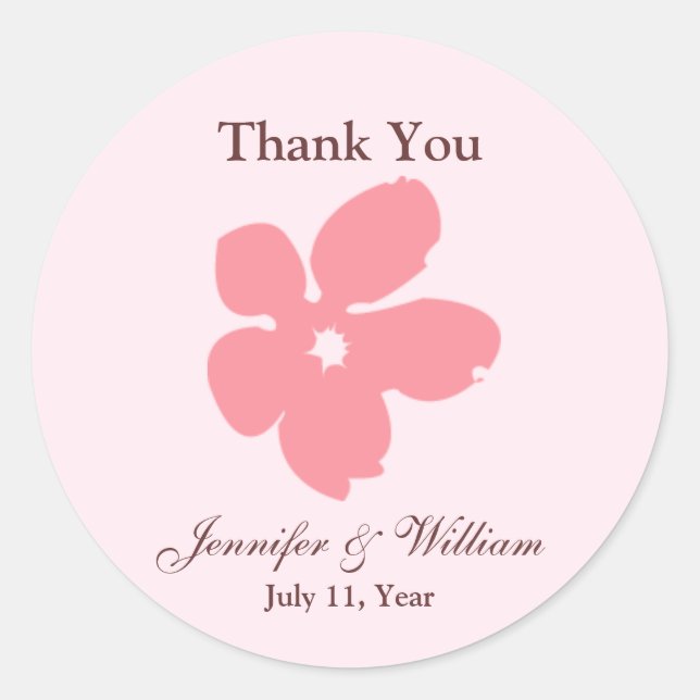 Adesivo Sakura Blossom Silhouette Favour Stickers (Frente)