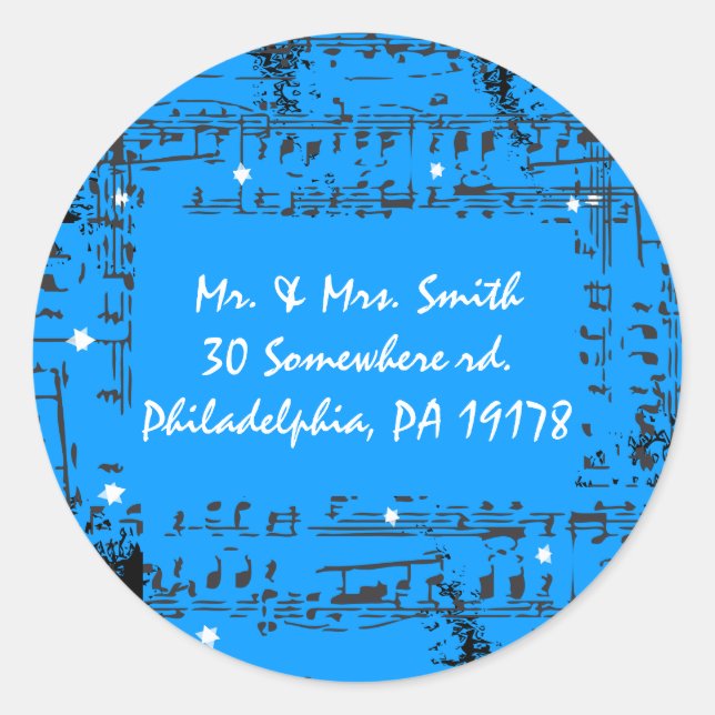 Adesivo Sal de Resposta do Sticker do Music Notes (Frente)