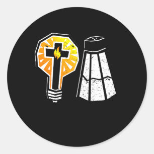 Adesivo Sal E Luz Sejam Bíblia De Sal Versos Mateus 5 1