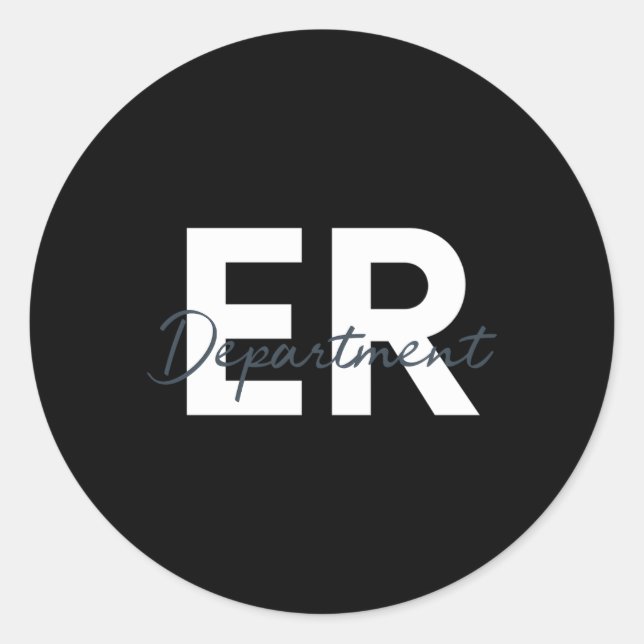 Adesivo Sala De Emergência Do Departamento De Saúde (Frente)