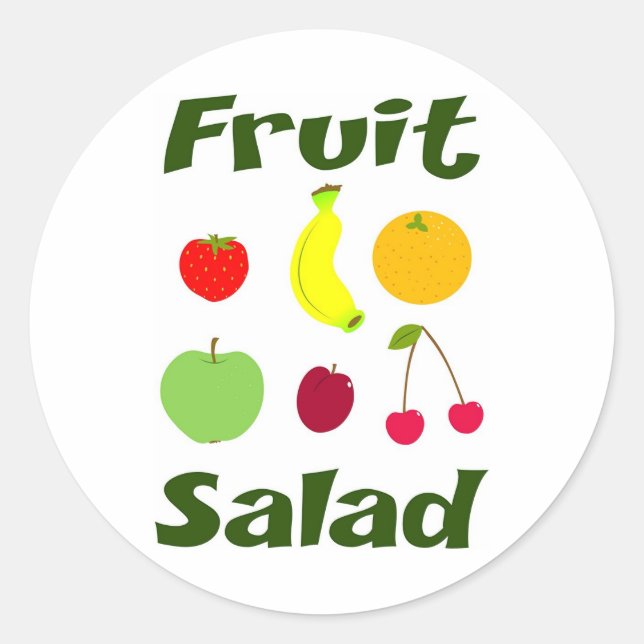 Adesivo Salada de fruta (Frente)