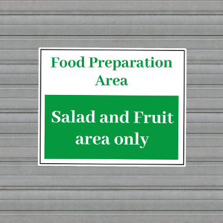 Adesivo Salada de preparação de comida e Fruta