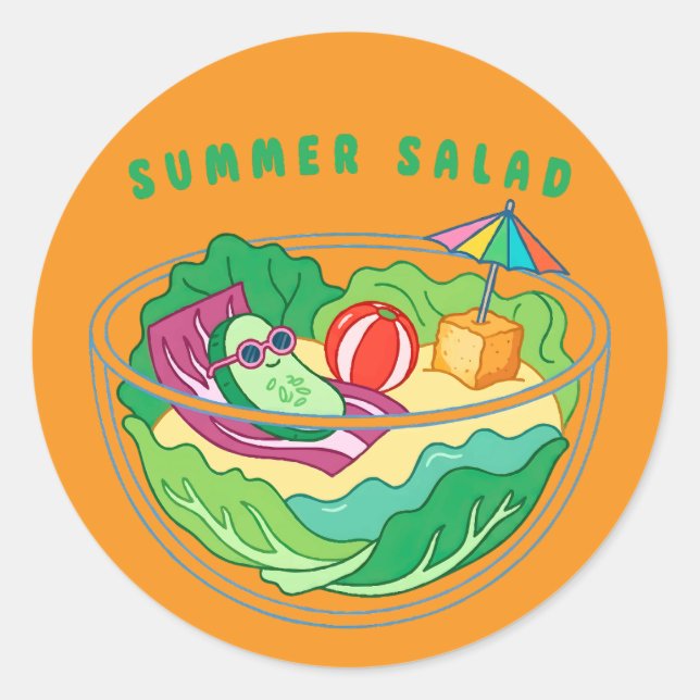 Adesivo Salada de Verão (Frente)