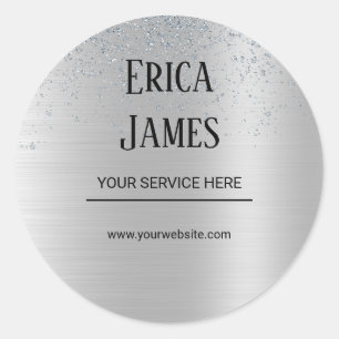 Adesivo Salão de Beleza do Silver Glitter