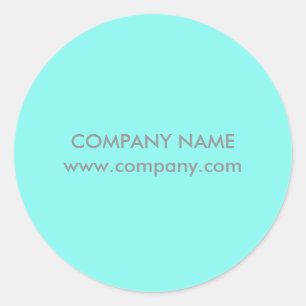 Adesivo salão de beleza simples moderno Aqua azul Turques