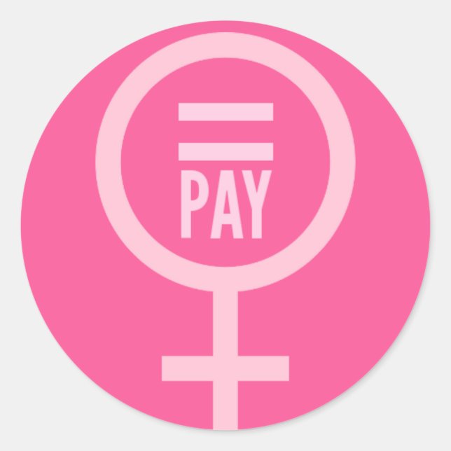 Adesivo Salários femininos (Frente)