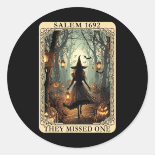 Adesivo Salem 1692 Bruxa De Halloween Perderam Um Tarô C