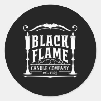 Adesivo Salem Black Flame Candle Company Est 1723 Hallowee