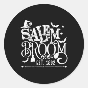 Adesivo Salem Broom Co Est 1692 Bruxa Dia de as Bruxas eng