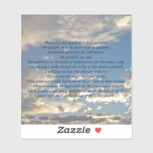 Salmo 23 Linda Bíblia Verso Céu Azul Cristão